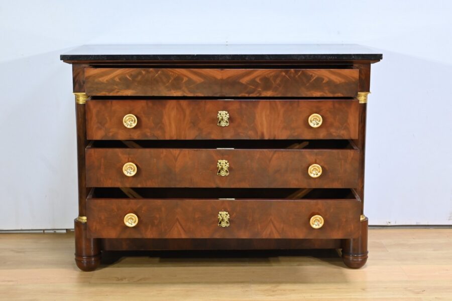 Commode en Acajou, époque Empire – Début XIXe – Image 4