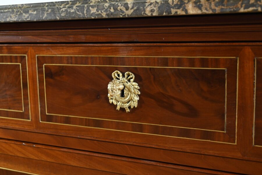 Rare Commode en Acajou, époque Louis XVI – 2ème partie XVIIIe – Image 12