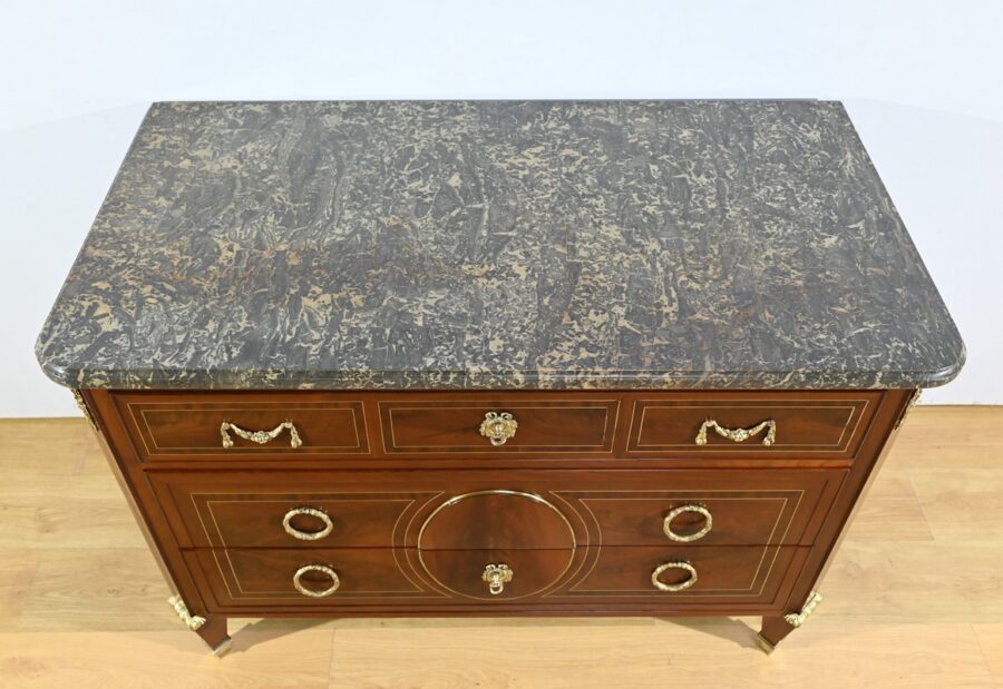 Rare Commode en Acajou, époque Louis XVI – 2ème partie XVIIIe – Image 5