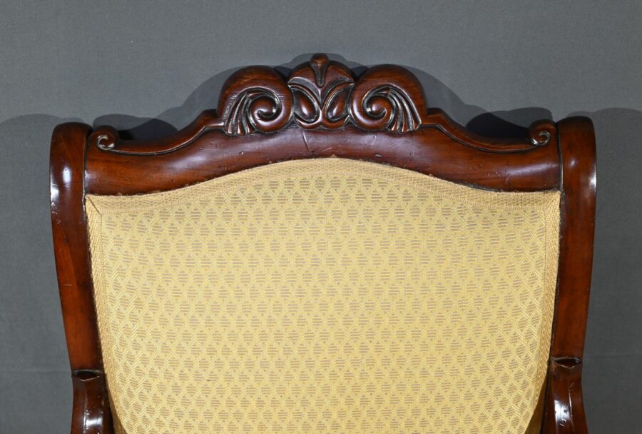 Fauteuil de Bureau en Acajou, époque Restauration – Début XIXe – Image 5