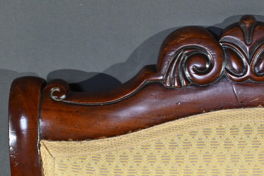 Fauteuil de Bureau en Acajou, époque Restauration – Début XIXe – Image 6