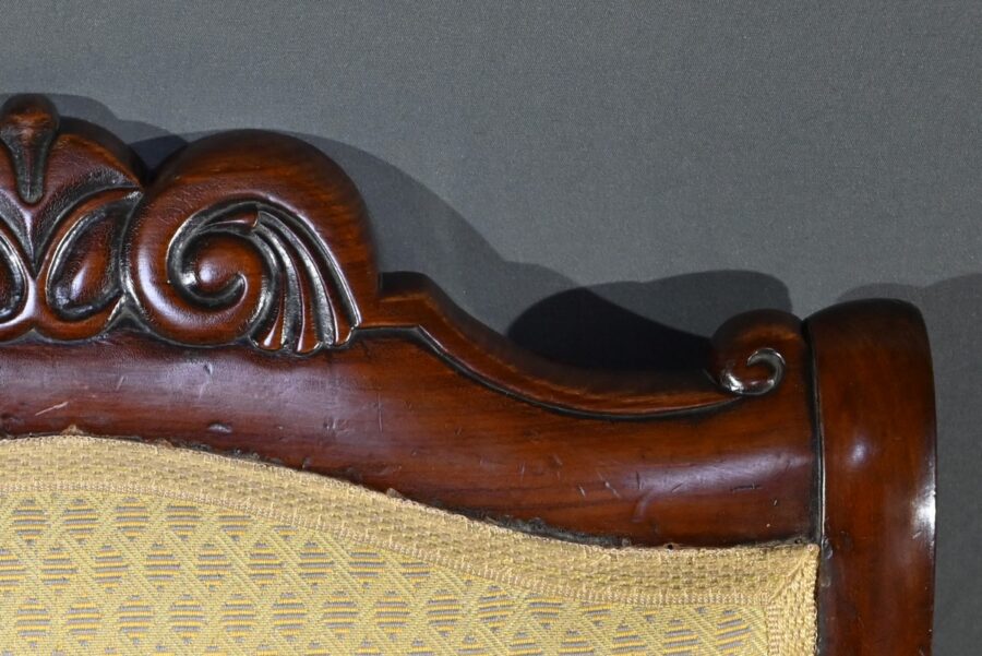 Fauteuil de Bureau en Acajou, époque Restauration – Début XIXe – Image 7