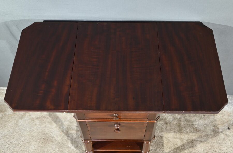 Petite Table à Volets en Acajou, Maison Lemarchand, A. Lemoine – Milieu XIXe – Image 5