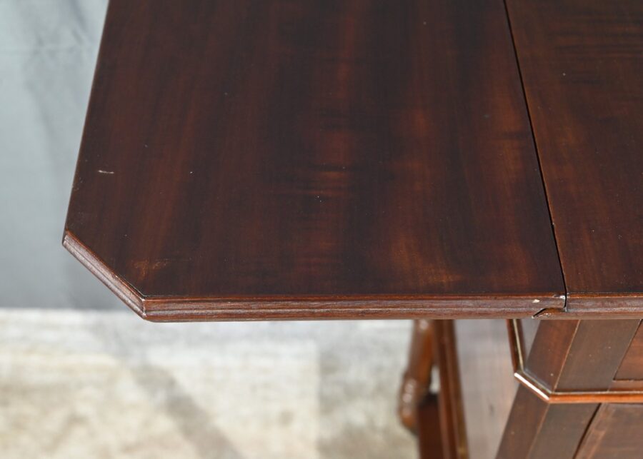 Petite Table à Volets en Acajou, Maison Lemarchand, A. Lemoine – Milieu XIXe – Image 6