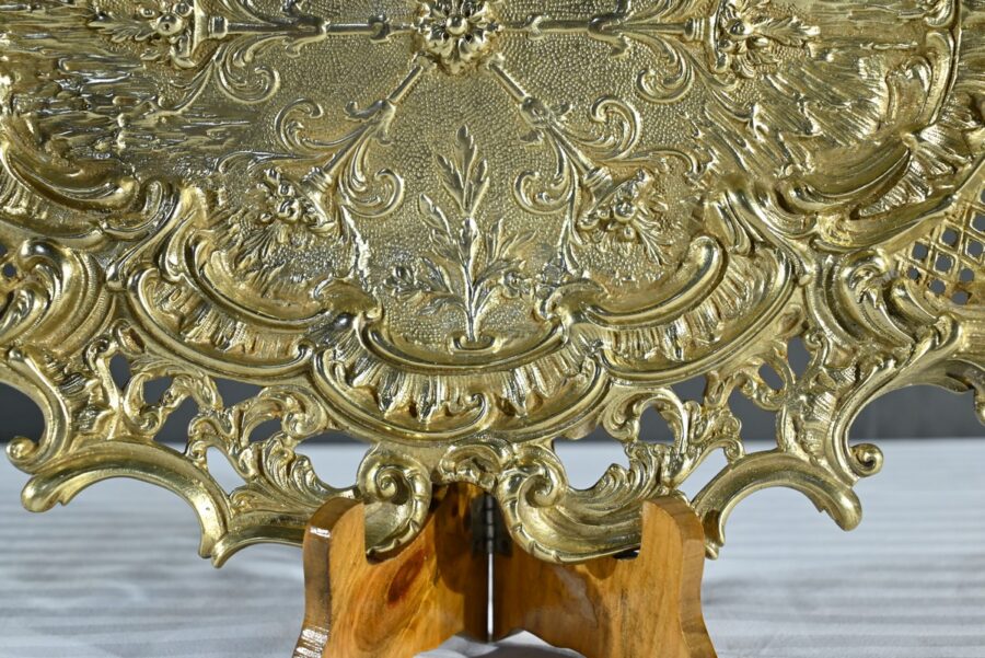 Plateau Milieu de Table en Bronze, style Rocaille – Fin XIXe – Image 10