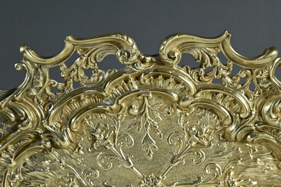 Plateau Milieu de Table en Bronze, style Rocaille – Fin XIXe – Image 7