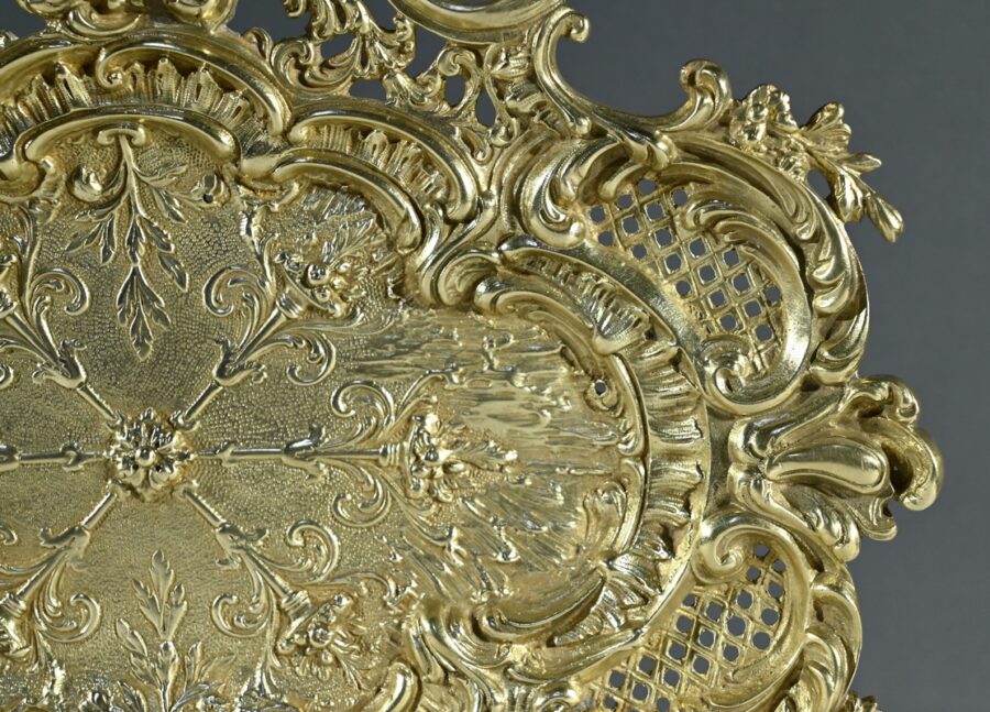 Plateau Milieu de Table en Bronze, style Rocaille – Fin XIXe – Image 8