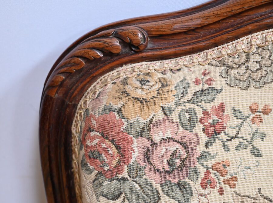 Suite de 4 Chaises en Palissandre, style Louis XV, époque Napoléon III – Milieu XIXe – Image 5