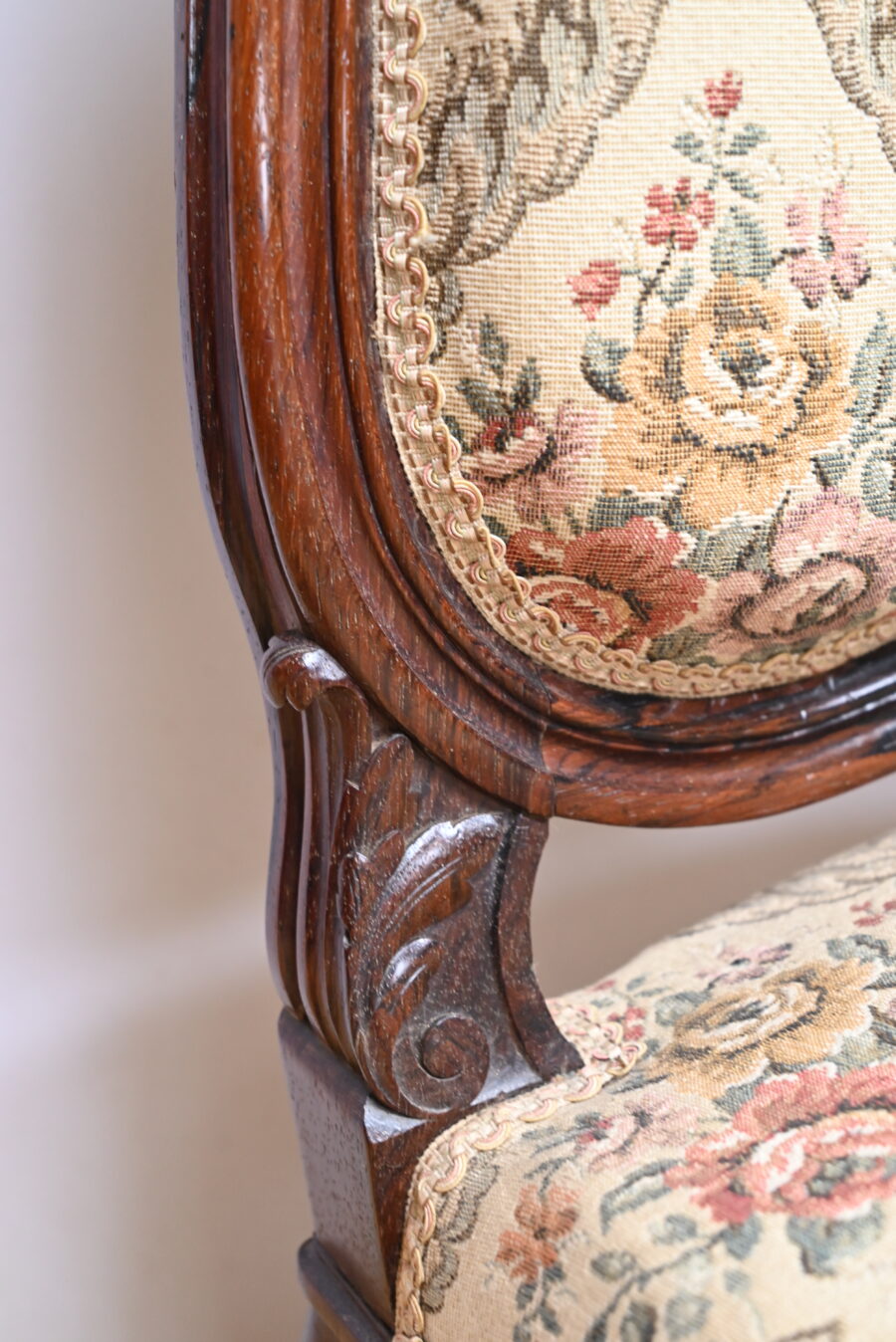 Suite de 4 Chaises en Palissandre, style Louis XV, époque Napoléon III – Milieu XIXe – Image 7
