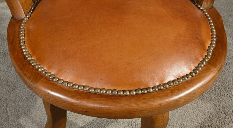 Fauteuil Pivotant en Noyer, époque Victorienne, Angleterre - 2ème partie XIXe – Image 12