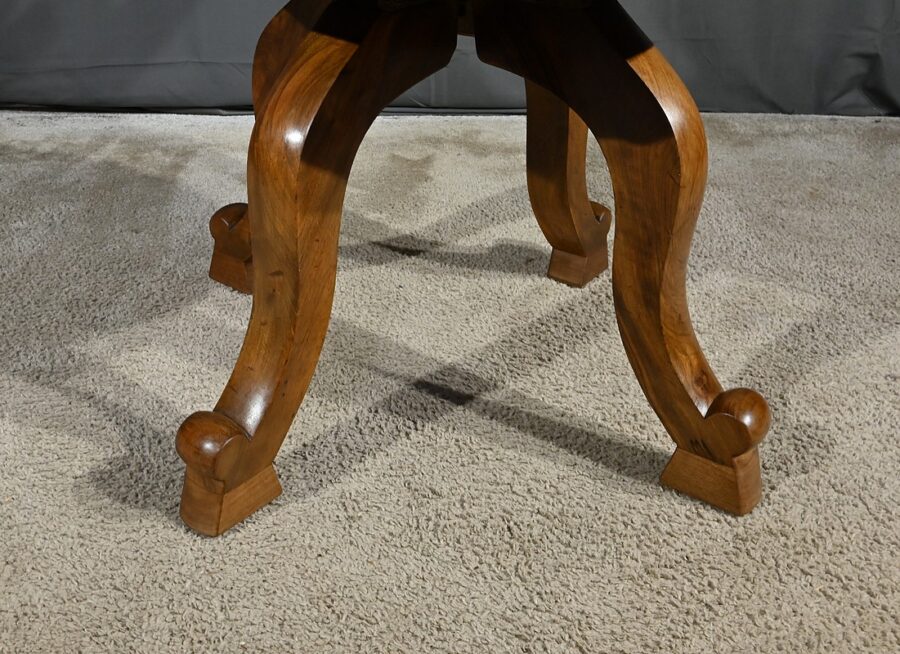 Fauteuil Pivotant en Noyer, époque Victorienne, Angleterre - 2ème partie XIXe – Image 14