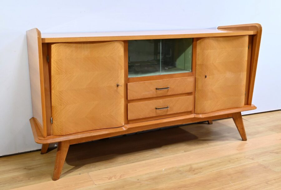 Buffet Enfilade en Chêne, époque Space Age – 1960 – Image 2