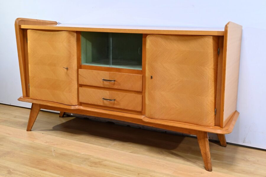 Buffet Enfilade en Chêne, époque Space Age – 1960 – Image 3