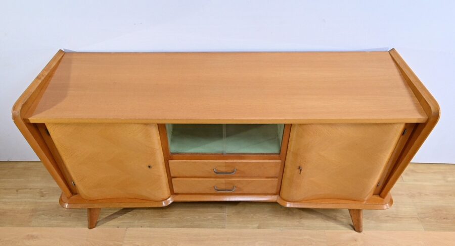 Buffet Enfilade en Chêne, époque Space Age – 1960 – Image 5
