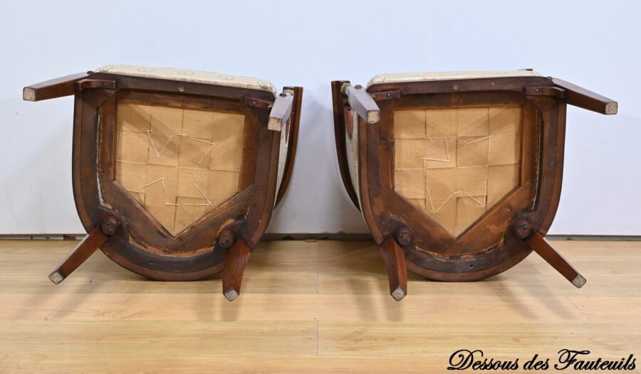Salon en Hêtre Teinté J&J Kohn, style Empire – Début XXe – Image 27