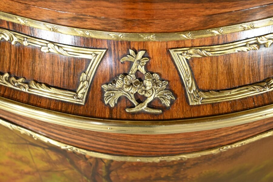 Meuble Vitrine en Palissandre, style Louis XV / Louis XVI, époque Napoléon III – Milieu XIXe – Image 13