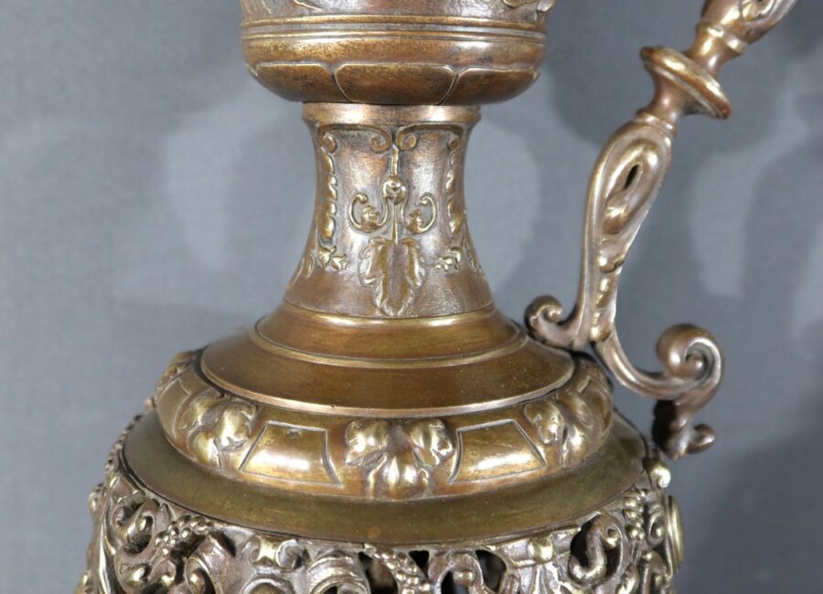 Paire d’Aiguières en Bronze, Art Nouveau – 1910 – Image 11