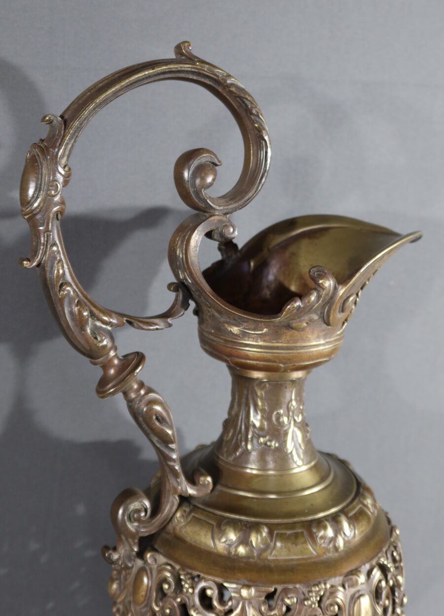 Paire d’Aiguières en Bronze, Art Nouveau – 1910 – Image 16