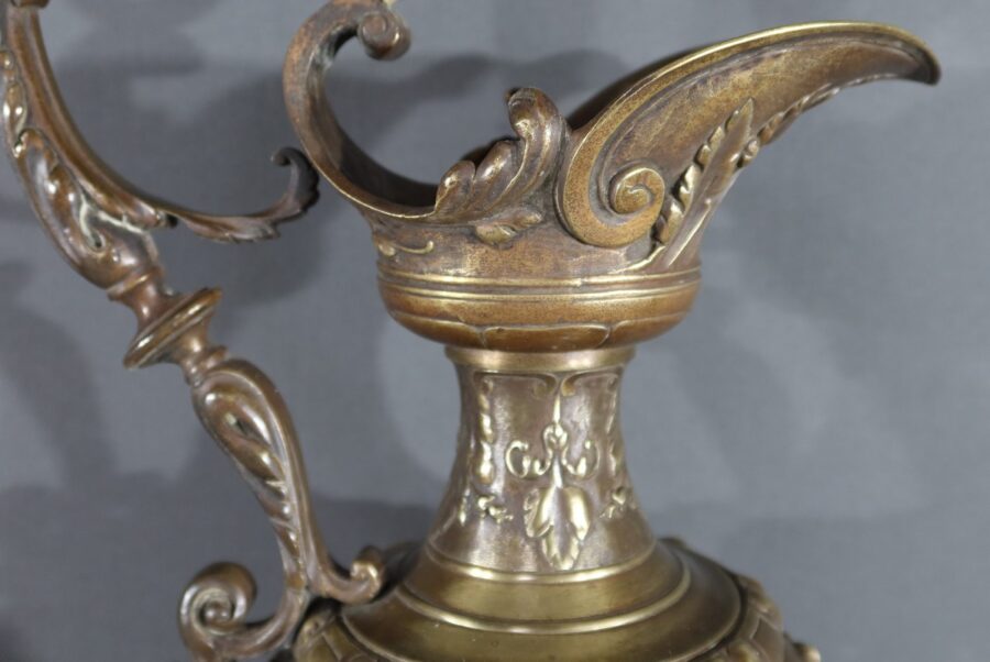 Paire d’Aiguières en Bronze, Art Nouveau – 1910 – Image 18