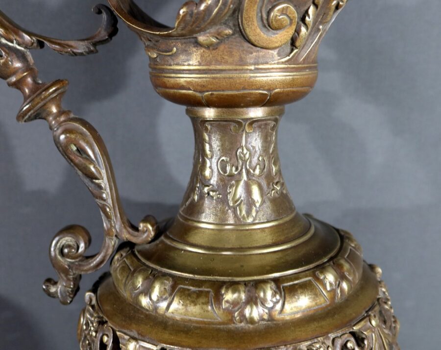 Paire d’Aiguières en Bronze, Art Nouveau – 1910 – Image 21