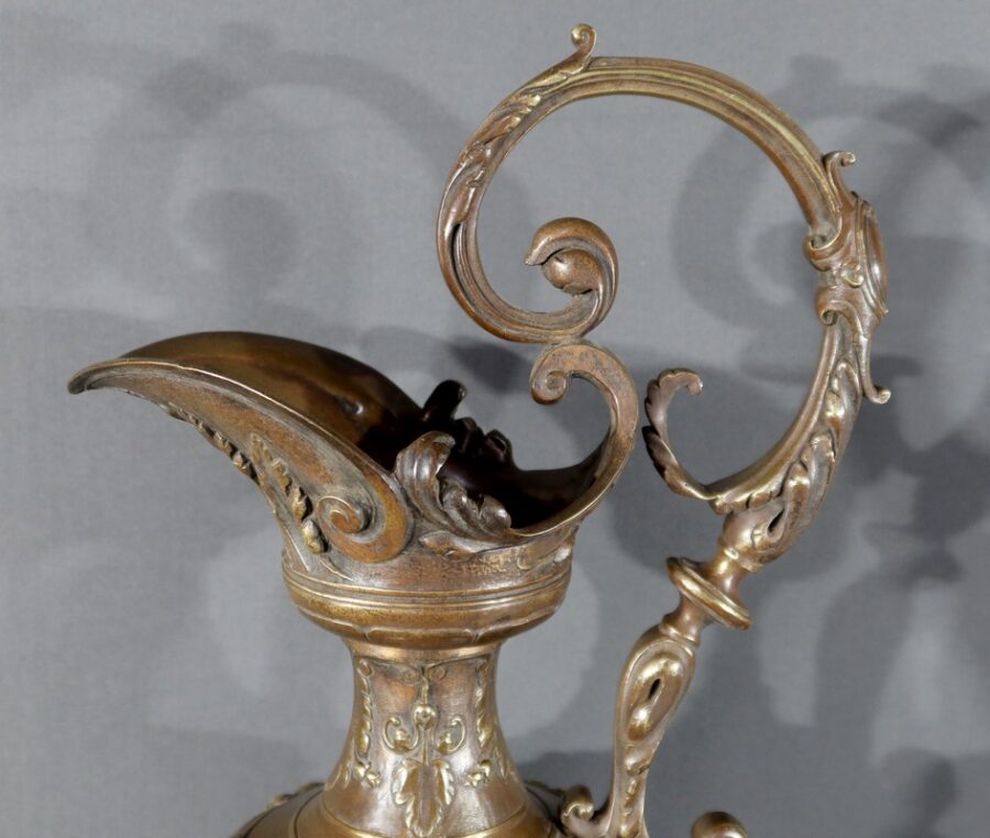 Paire d’Aiguières en Bronze, Art Nouveau – 1910 – Image 8