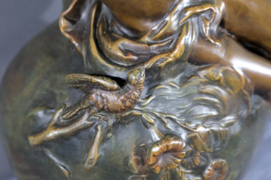 Paire de Vases en Régule, signés L. Moreau – Fin XIXe – Image 12
