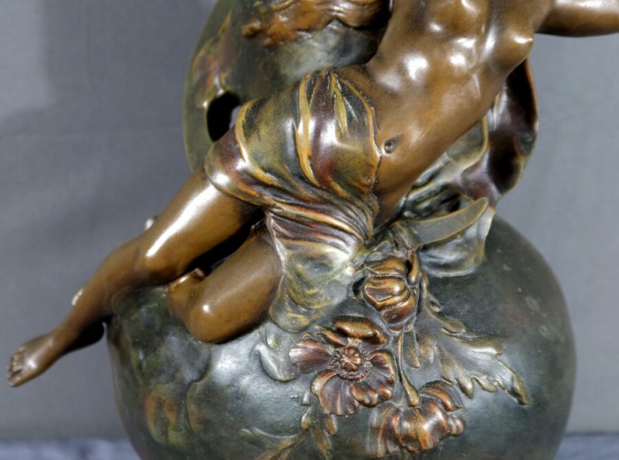 Paire de Vases en Régule, signés L. Moreau – Fin XIXe – Image 20