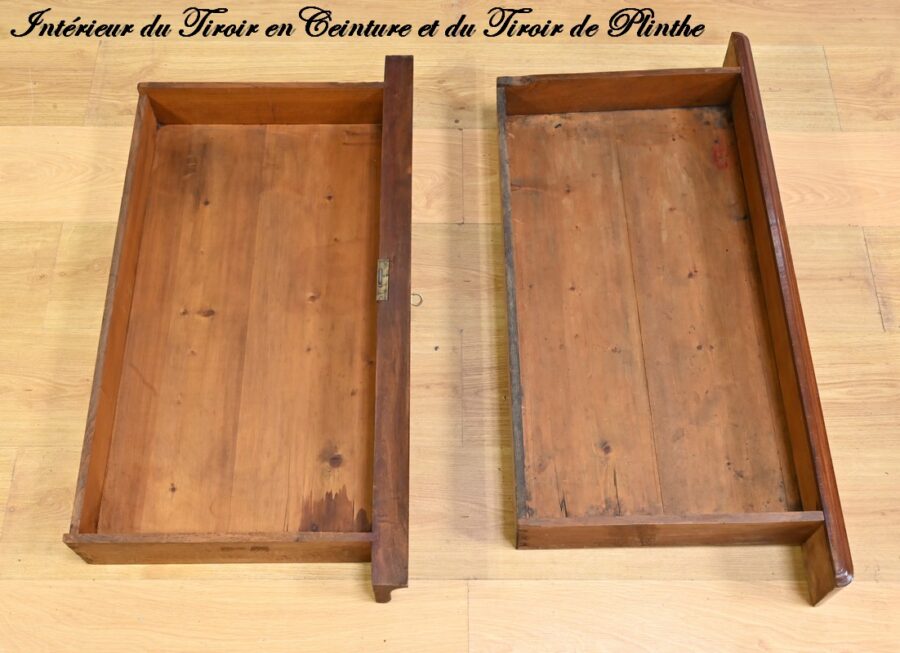 Semainier en Ronce d’Acajou, époque Restauration – 1ère Partie XIXe – Image 22