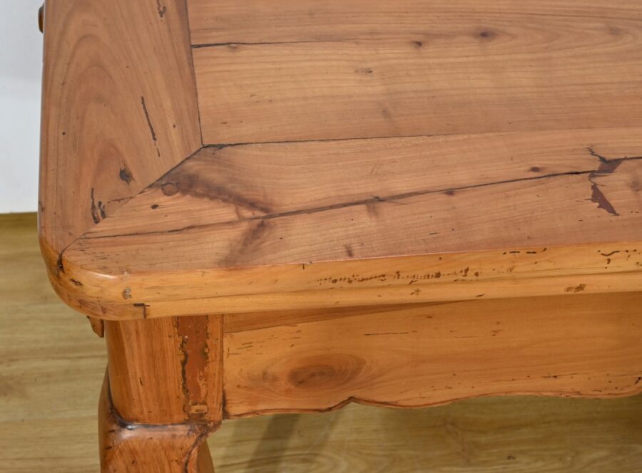 Table de Ferme à Allonges en Merisier, 10 à 16 Couverts – 2ème Partie XIXe – Image 7