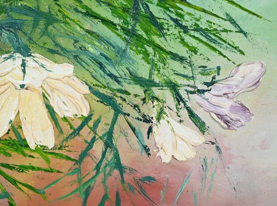 Huile sur Panneau "Fleurs Sauvages", de I. Kitter Ferrus - Milieu XXe – Image 15