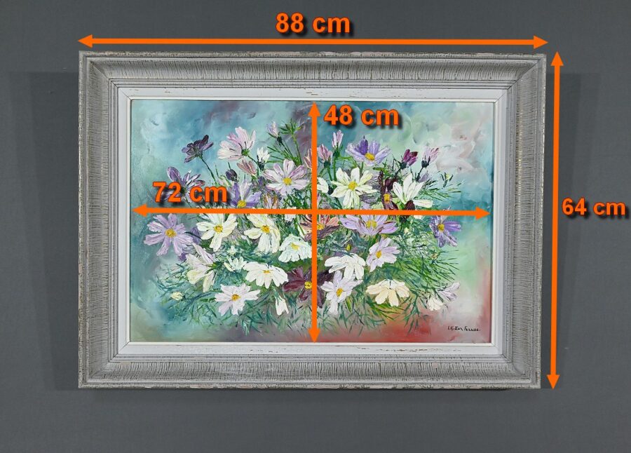 Huile sur Panneau "Fleurs Sauvages", de I. Kitter Ferrus - Milieu XXe – Image 20