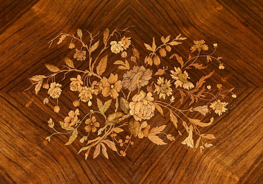 Table à Système en Marqueterie, style Louis XVI - 2ème moitié XIXe – Image 10