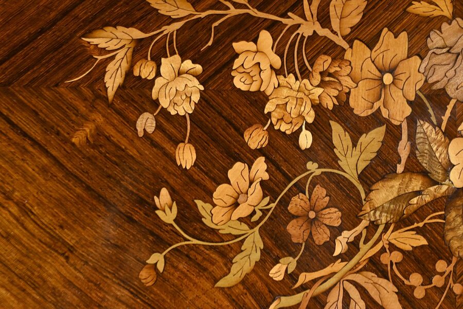 Table à Système en Marqueterie, style Louis XVI - 2ème moitié XIXe – Image 11
