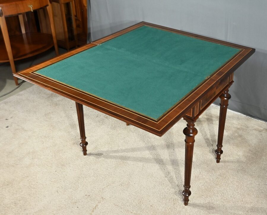 Table à Système en Marqueterie, style Louis XVI - 2ème moitié XIXe – Image 7