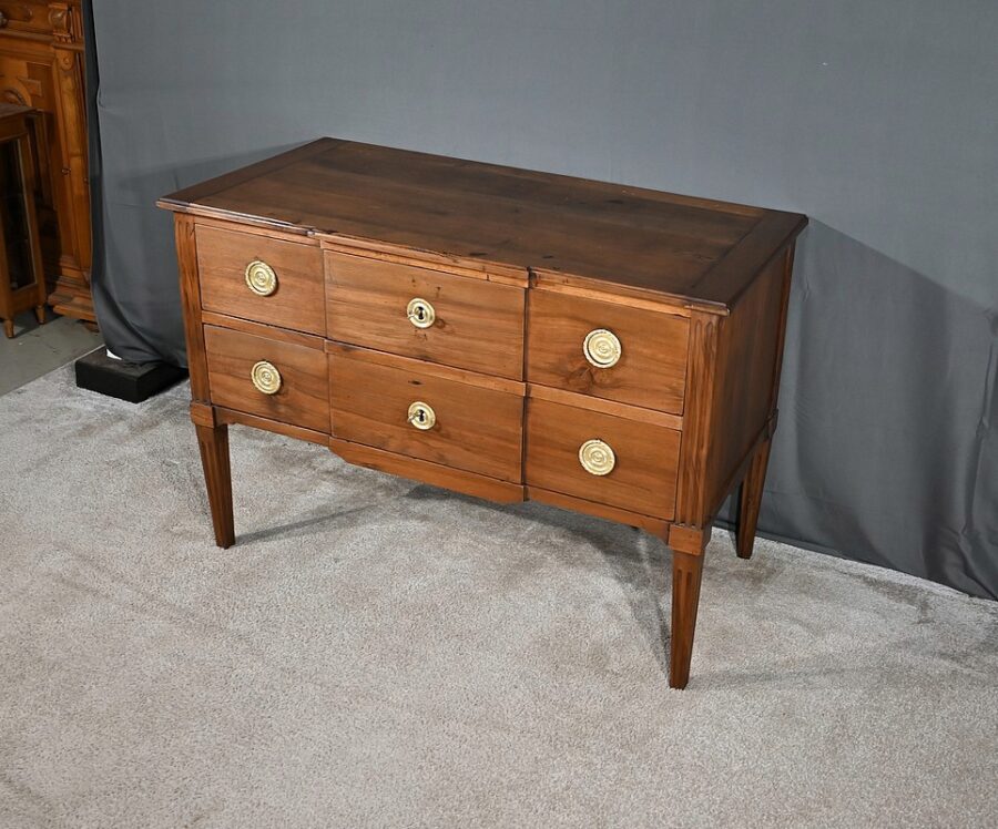 Commode Sauteuse en Noyer, époque Louis XVI - Fin XVIIIe – Image 3