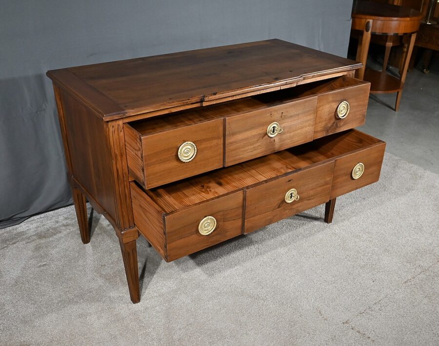 Commode Sauteuse en Noyer, époque Louis XVI - Fin XVIIIe – Image 5