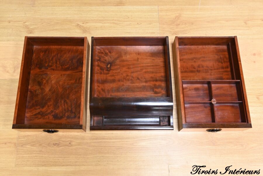 Buffet Commode Écritoire de Propriété, en Acajou et Citronnier, goût Restauration – 1ère Partie XIXe – Image 30