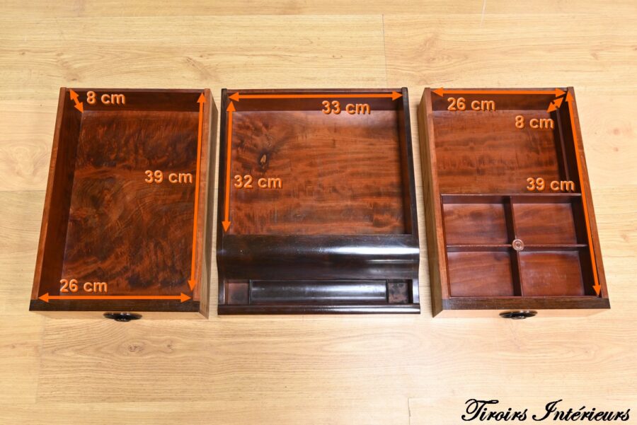 Buffet Commode Écritoire de Propriété, en Acajou et Citronnier, goût Restauration – 1ère Partie XIXe – Image 39