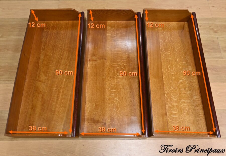 Buffet Commode Écritoire de Propriété, en Acajou et Citronnier, goût Restauration – 1ère Partie XIXe – Image 40
