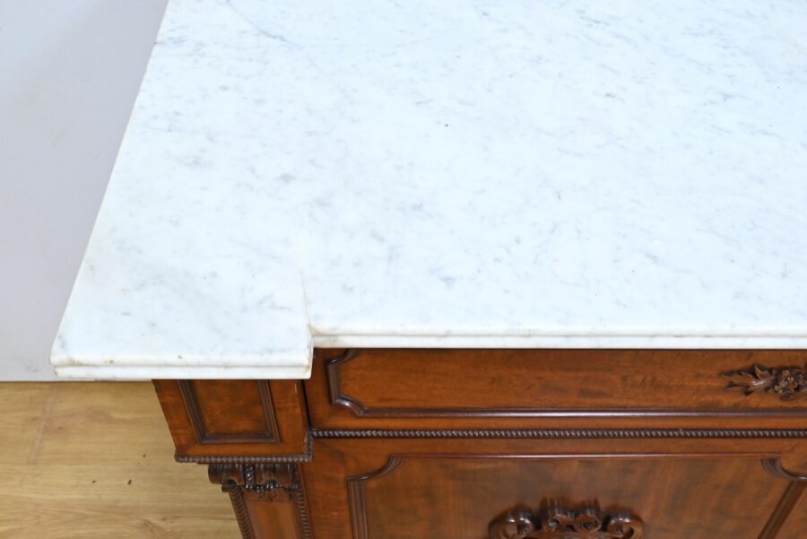 Buffet Commode Écritoire de Propriété, en Acajou et Citronnier, goût Restauration – 1ère Partie XIXe – Image 5