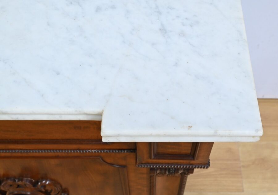 Buffet Commode Écritoire de Propriété, en Acajou et Citronnier, goût Restauration – 1ère Partie XIXe – Image 6