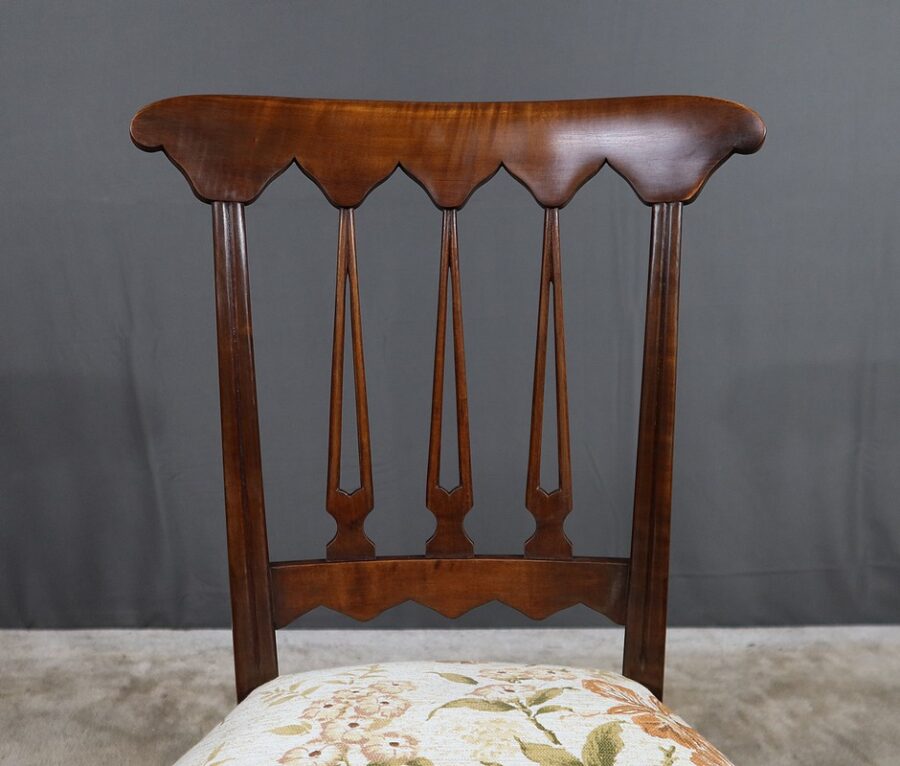 Paire de Chaises en Merisier Roux, par Colombo Sanguineti, Italie - 1950 – Image 10
