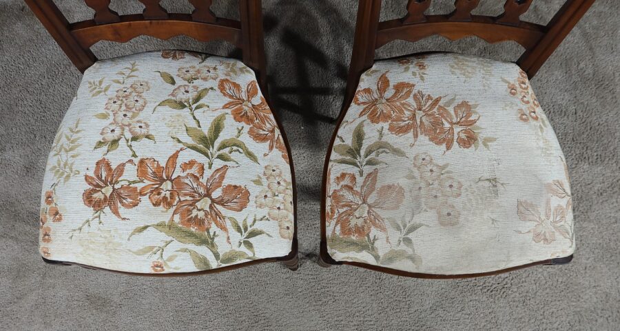 Paire de Chaises en Merisier Roux, par Colombo Sanguineti, Italie - 1950 – Image 6
