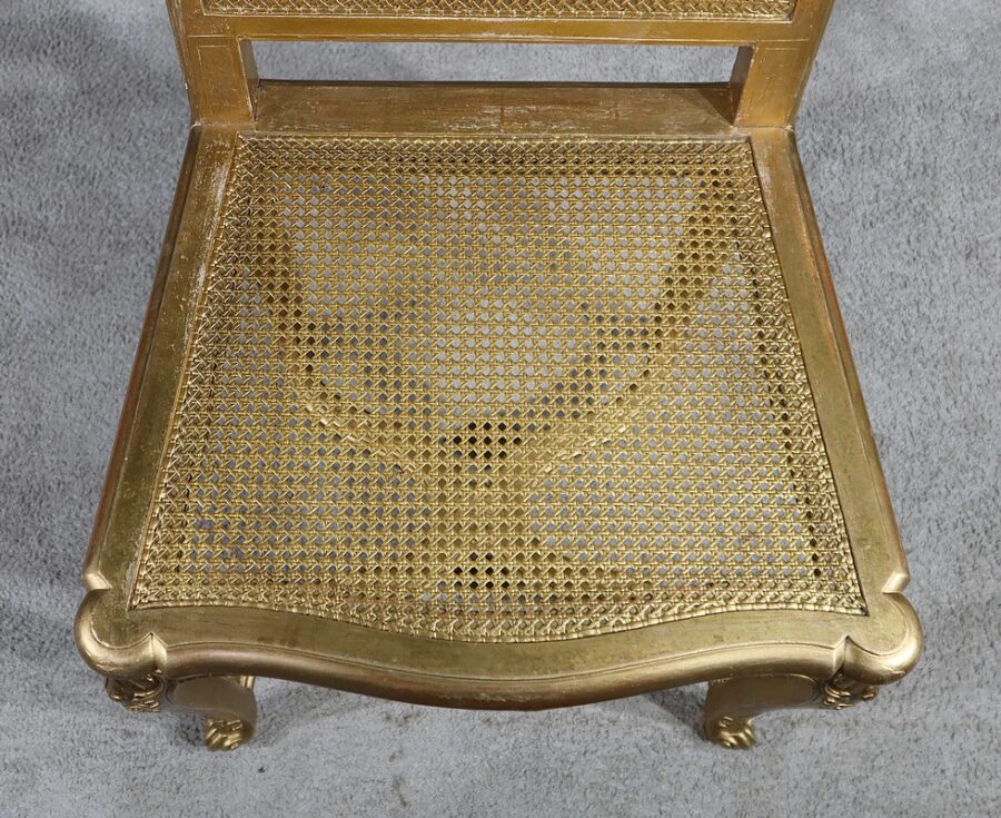 Paire de Chaises en Bois Doré, style Régence - Début XXe – Image 16