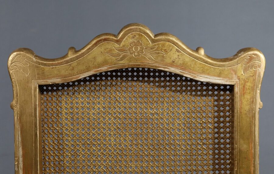 Paire de Chaises en Bois Doré, style Régence - Début XXe – Image 23
