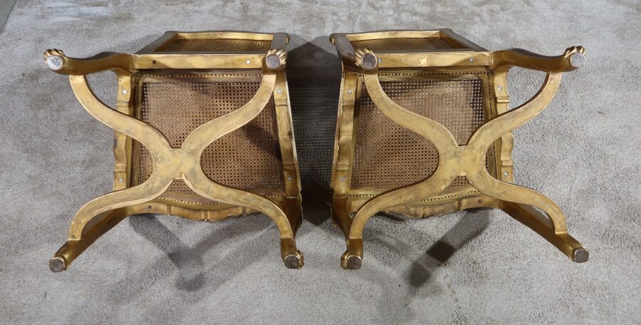 Paire de Chaises en Bois Doré, style Régence - Début XXe – Image 26