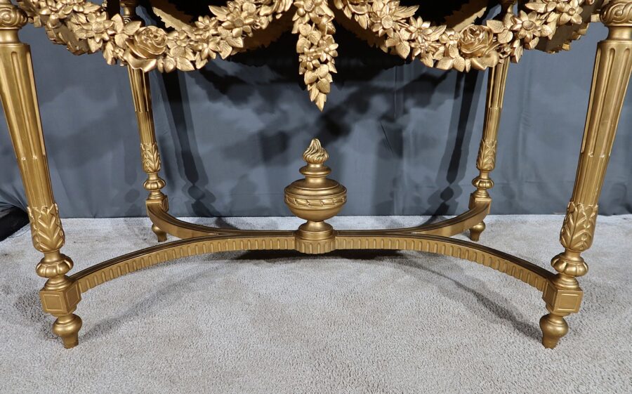 Table Console en Bois Doré , style Louis XVI - 2ème partie XIXe – Image 10