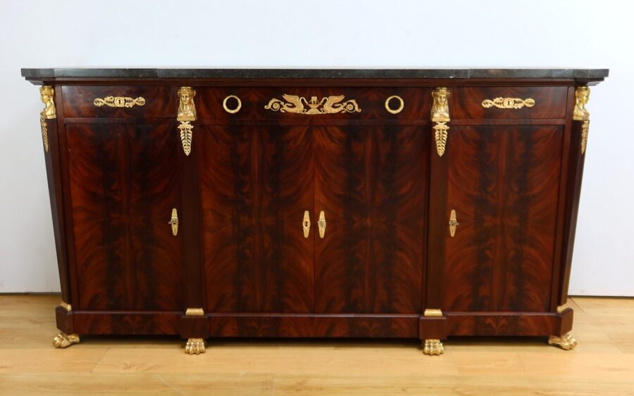 Enfilade en Ronce d’Acajou, style Retour d’Égypte – Début XXe
