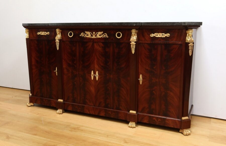 Enfilade en Ronce d’Acajou, style Retour d’Égypte – Début XXe – Image 3