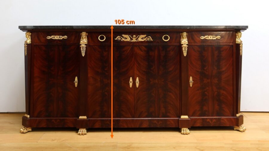Enfilade en Ronce d’Acajou, style Retour d’Égypte – Début XXe – Image 34